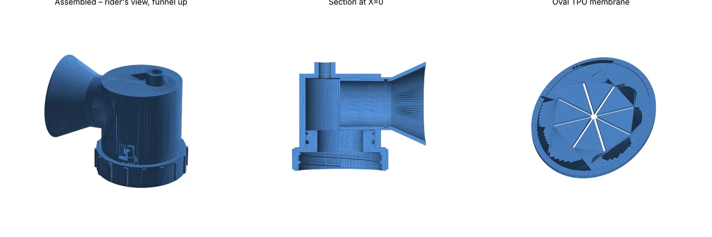 v0.3: an elbow head with a large funnel